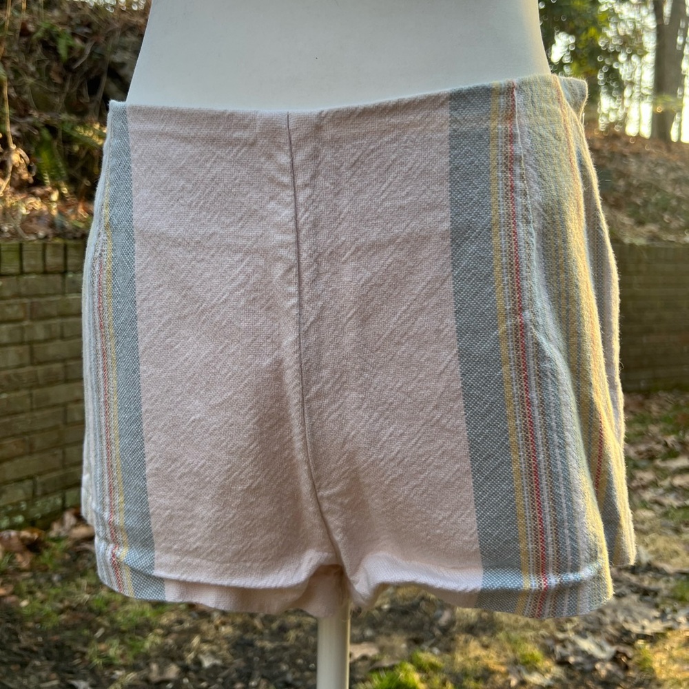 Free People stripe shorts size 8